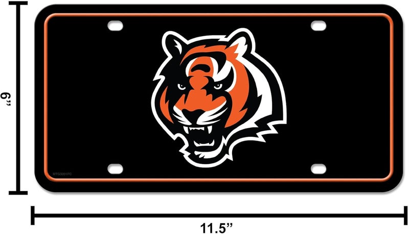 UNIQUELY ORIGINAL STORE NFL Football Cincinnati Bengals Team Logo Metal Auto Tag 6" x 12" - Great for Truck/Car/SUV - Image 5